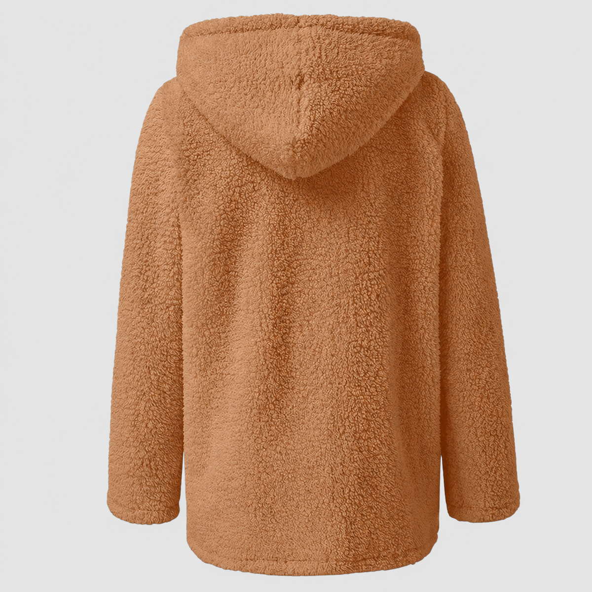 Women's Hooded Teddy Zip-Up Jacket — view 4