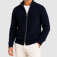 Fergus | Men's Ribbed Full-Zip Cardigan with Stand Collar