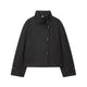 Ffion | Women's Cropped Jacket with Fold-Over Collar