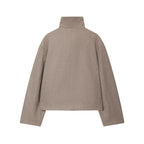 Ffion | Women's Cropped Jacket with Fold-Over Collar