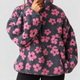 Fiona | Women's Oversized Floral Teddy Fleece Jacket with Half Zip