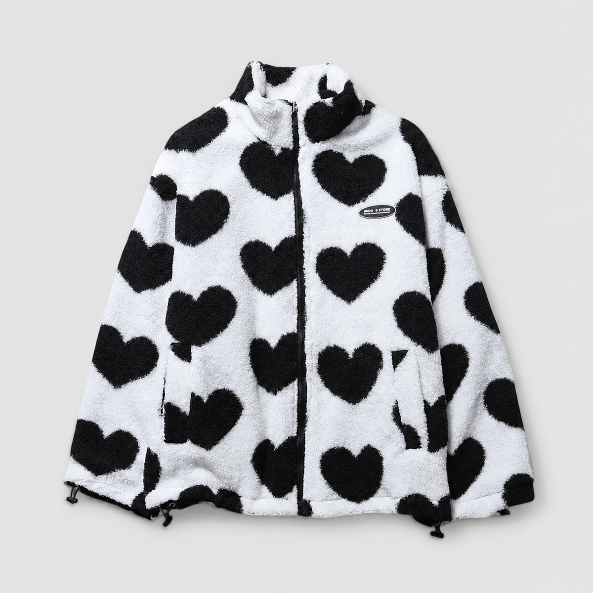 Women's Reversible Borg Zip-Up Fleece Jacket — view 10