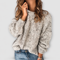 Women's Textured Knit Jumper in Beige — view 1