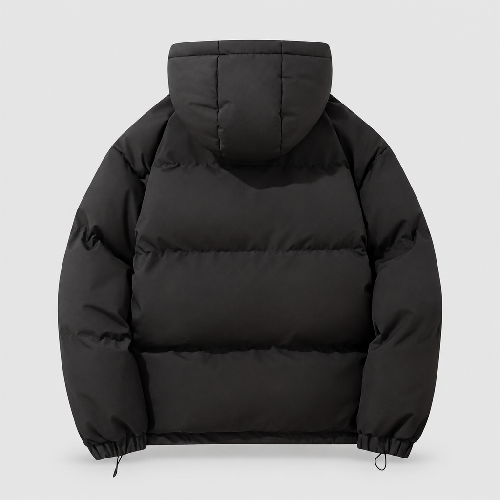 Women's Hooded Quilted Puffer Jacket with Zip Pockets — view 5