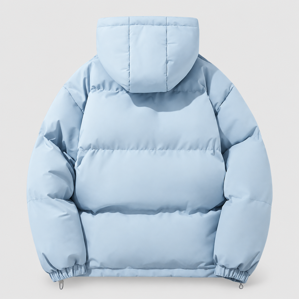 Women's Hooded Quilted Puffer Jacket with Zip Pockets — view 8