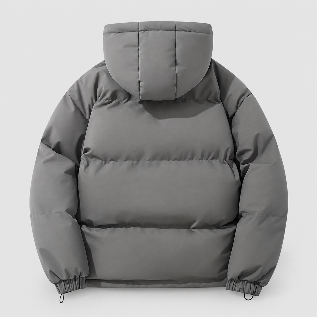 Women's Hooded Quilted Puffer Jacket with Zip Pockets — view 13
