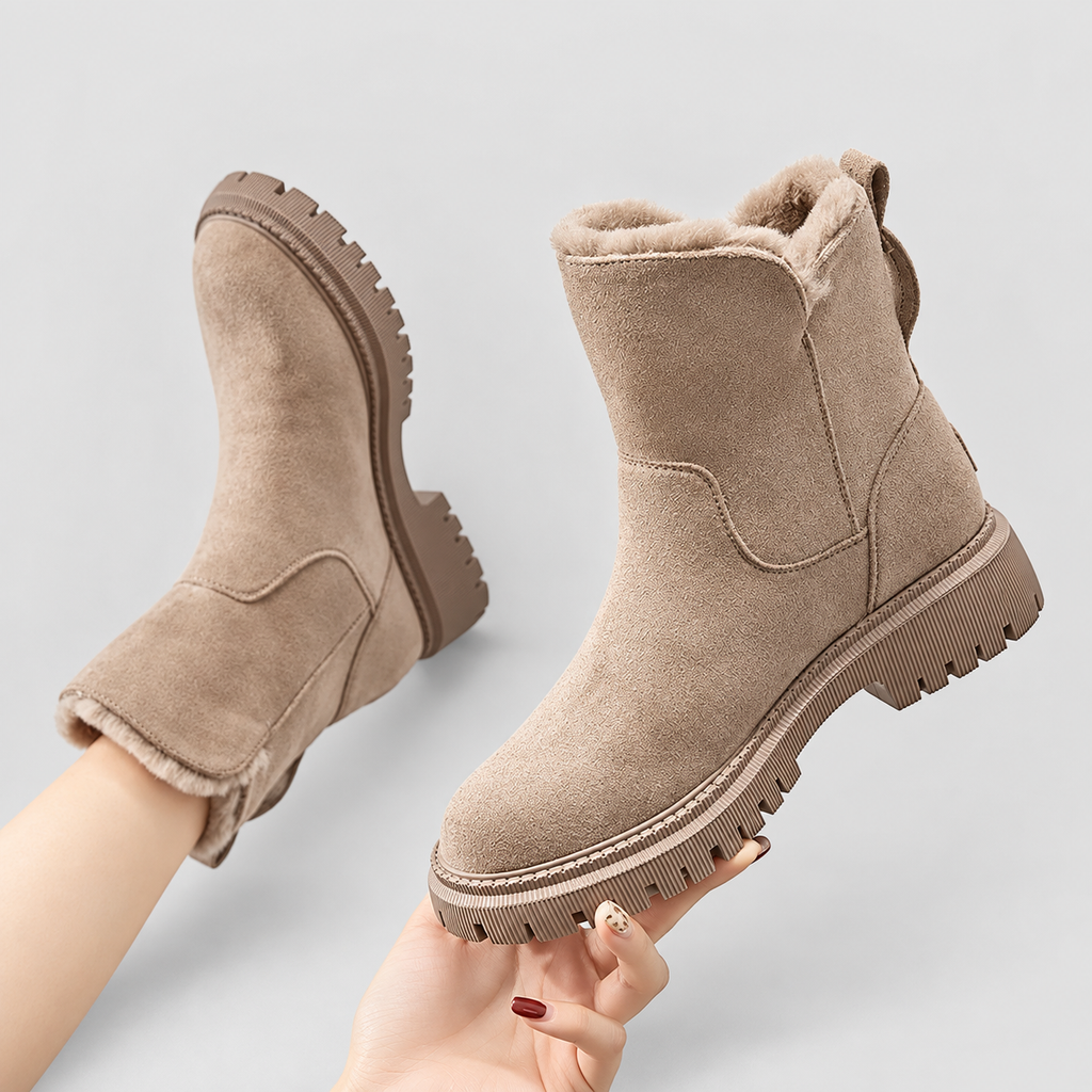 Women's Plush-Lined Zip-Up Ankle Boots — view 2