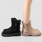 Women's Plush-Lined Zip-Up Ankle Boots — view 3