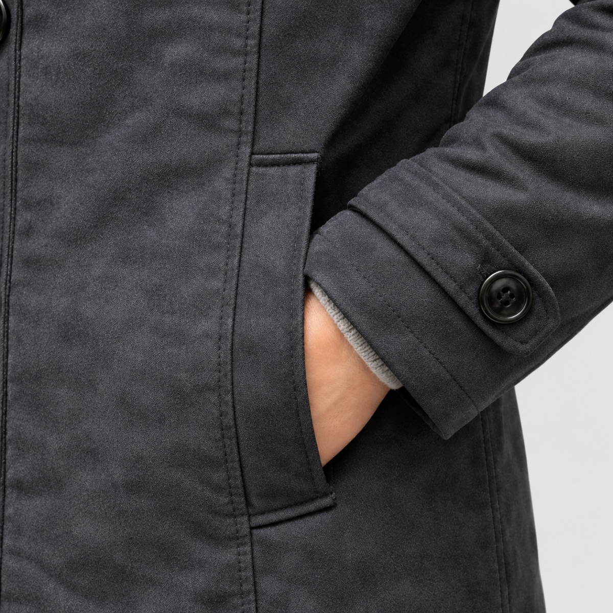 Men's Fleece-Lined Jacket with Flap Chest Pockets — view 3