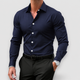 Frederick | Men's Slim-Fit Long-Sleeve Button-Front Smart Shirt