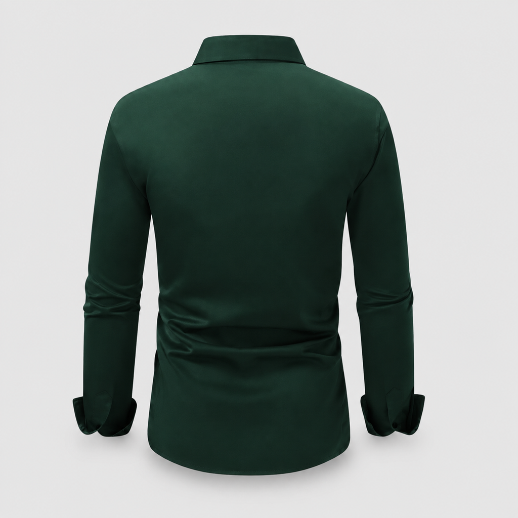 Men's Slim-Fit Long-Sleeve Button-Front Smart Shirt — view 8