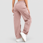 Women's Relaxed Cargo Trousers with Elasticated Waist and Drawstring Hem — view 2