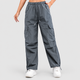 Frida | Women's Relaxed Cargo Trousers with Elasticated Waist and Drawstring Hem