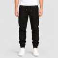 Men's Cotton Cargo Joggers with Drawstring Waist — view 1