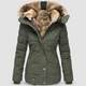 Georgina | Women's Faux Fur Hooded Puffer Jacket with Detachable Trim