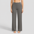 Women's Wide-Leg Stretch Trousers in Taupe — view 1