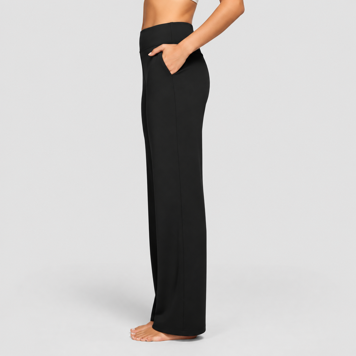 Women's Wide-Leg Stretch Trousers — view 11