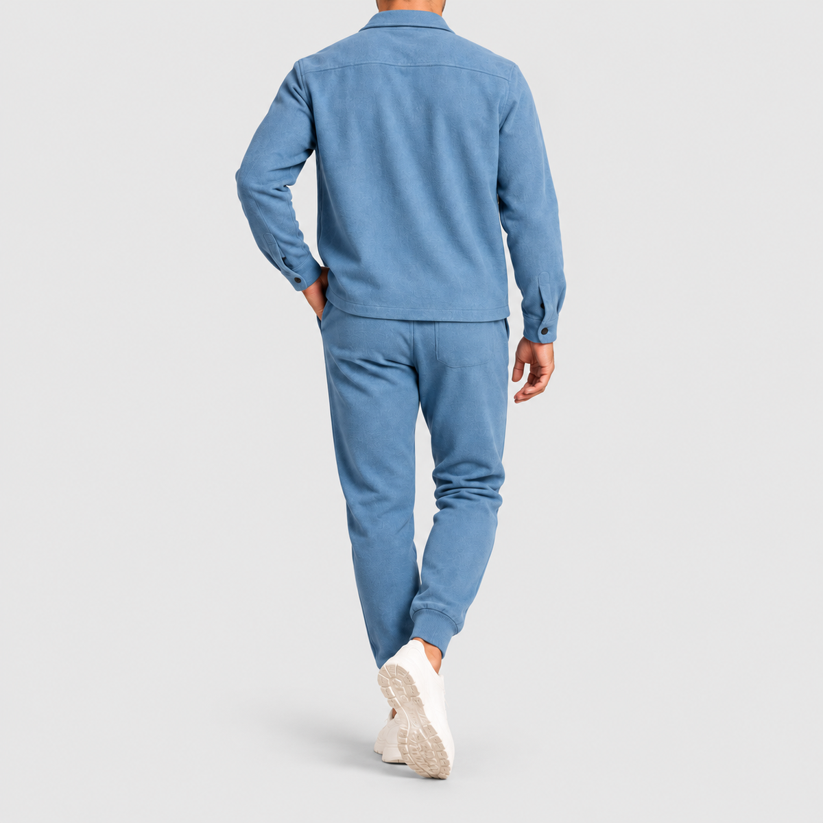 Men's Two-Piece Shacket and Jogger Set — view 3