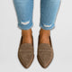 Gwenllian | Women's Pointed-Toe Loafers with a Classic Vamp Strap