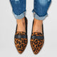Gwenllian | Women's Pointed-Toe Loafers with a Classic Vamp Strap