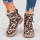 Gwyneth | Women's Plush-Trim Faux Suede Ankle Boots with Chunky Sole