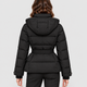Hannelore | Women's Belted Puffer Jacket with Detachable Hood