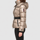 Hannelore | Women's Belted Puffer Jacket with Detachable Hood