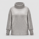 Harriet | Women's Ribbed Cowl-Neck Jumper with Button Cuffs