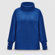 Harriet | Women's Ribbed Cowl-Neck Jumper with Button Cuffs