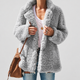 Helena | Women's Teddy Faux Fur Jacket with Notch Collar