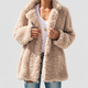 Helena | Women's Teddy Faux Fur Jacket with Notch Collar