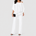 Women's Flowing Two-Piece Set in White — view 1