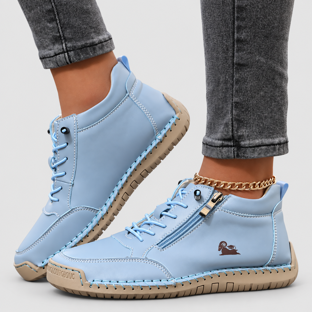 Women's Lace-Up Shoes with Side Zip — view 3