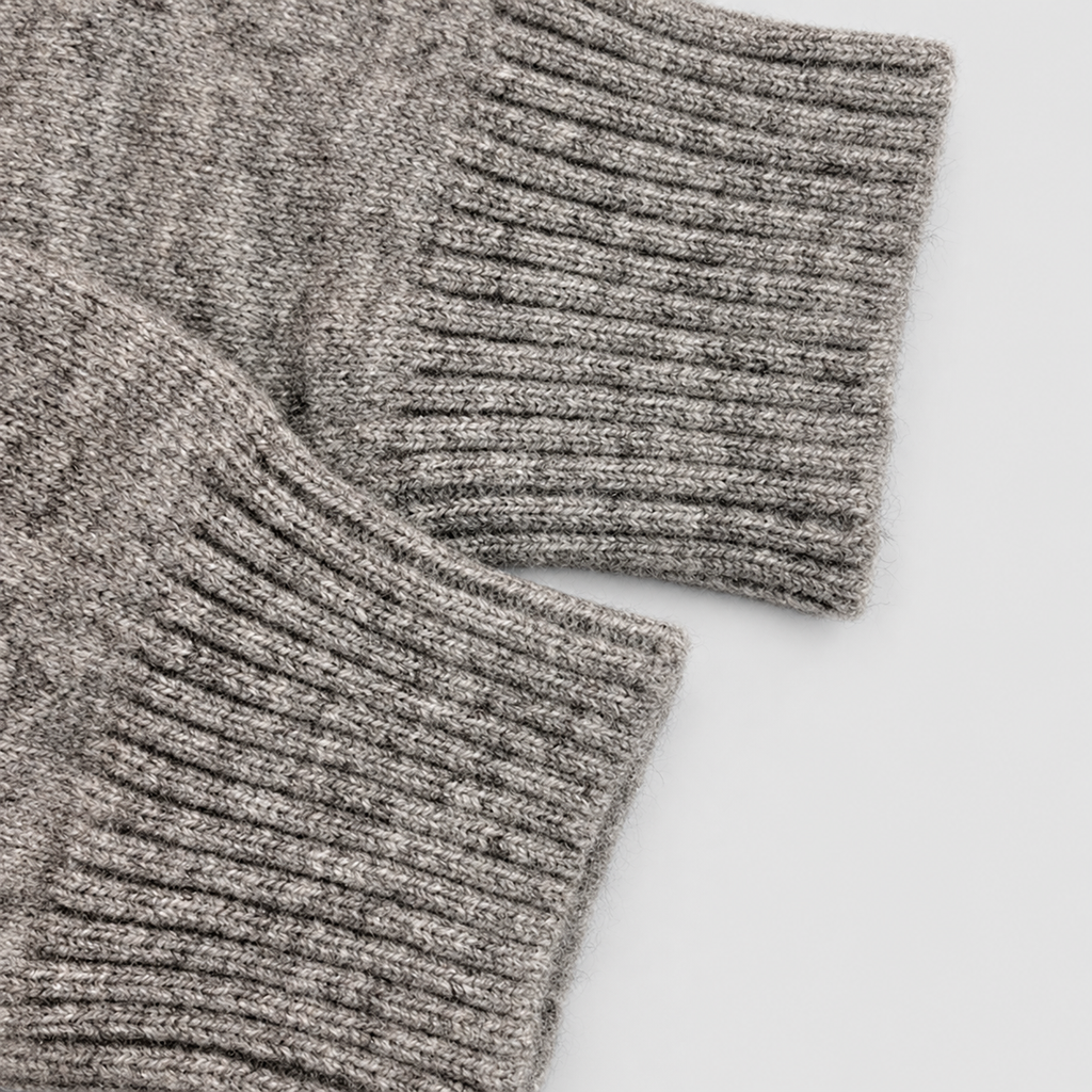 Women's Longline Hooded Knit Cardigan with Contrast Letter Trim — view 6