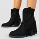 Honora | Women's Fringed Faux Suede Western Cowboy Boots