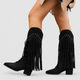 Honora | Women's Fringed Faux Suede Western Cowboy Boots