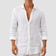 Horace | Men's Long-Sleeve Cotton Shirt with Classic Collar