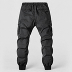 Men's Elasticated-Waist Cuffed Cargo Trousers — view 1