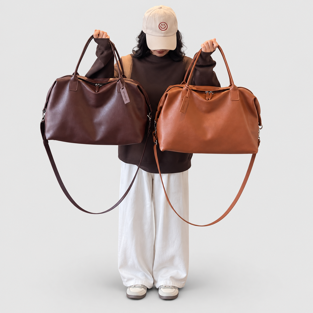 Unisex Structured Weekender Bag with Detachable Shoulder Strap — view 2