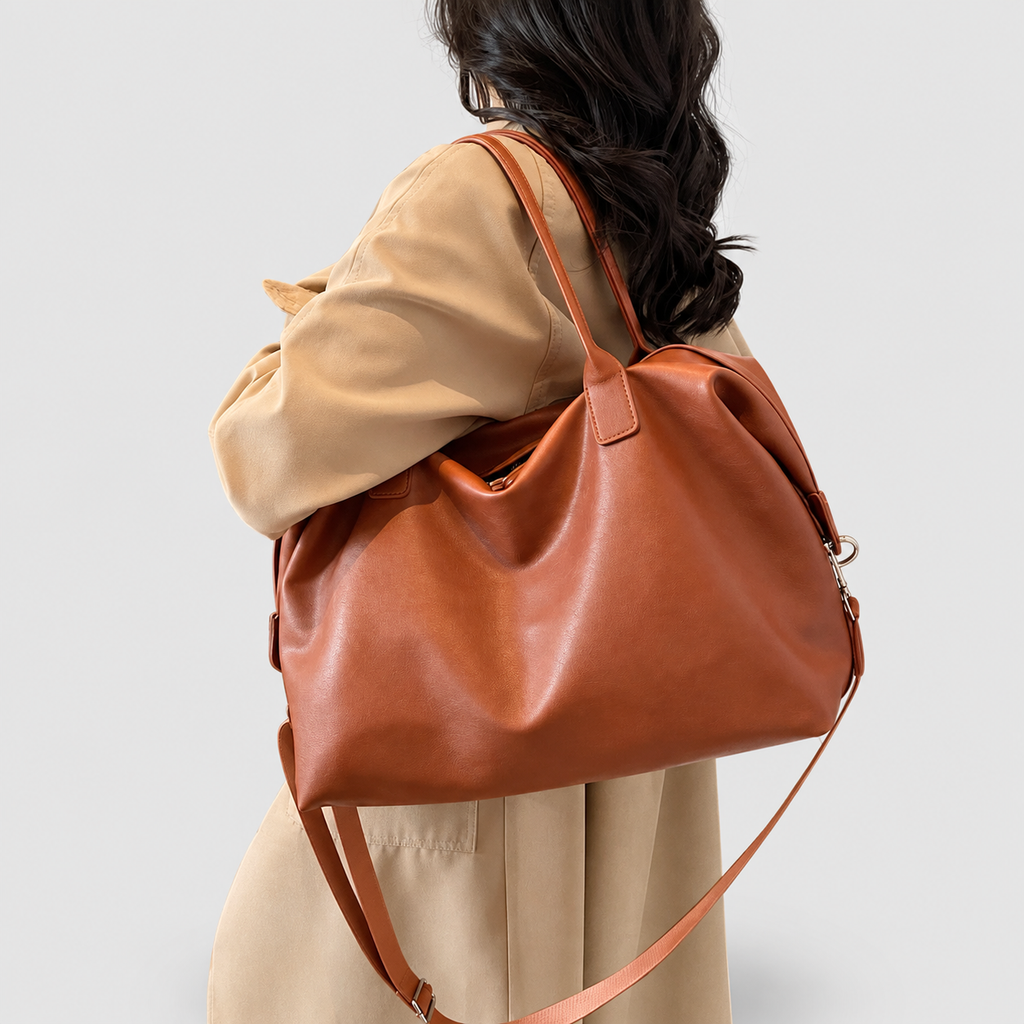 Unisex Structured Weekender Bag with Detachable Shoulder Strap — view 4