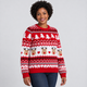 Ivy | Fair Isle Christmas Jumper with Reindeer and Trees