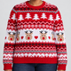 Ivy | Fair Isle Christmas Jumper with Reindeer and Trees