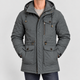 Jasper | Men's Fleece-Lined Parka with Detachable Hood and Flap Pockets