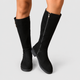 Jessamy | Women's Flat Faux Suede Knee-High Boots with Gold-Tone Buttons