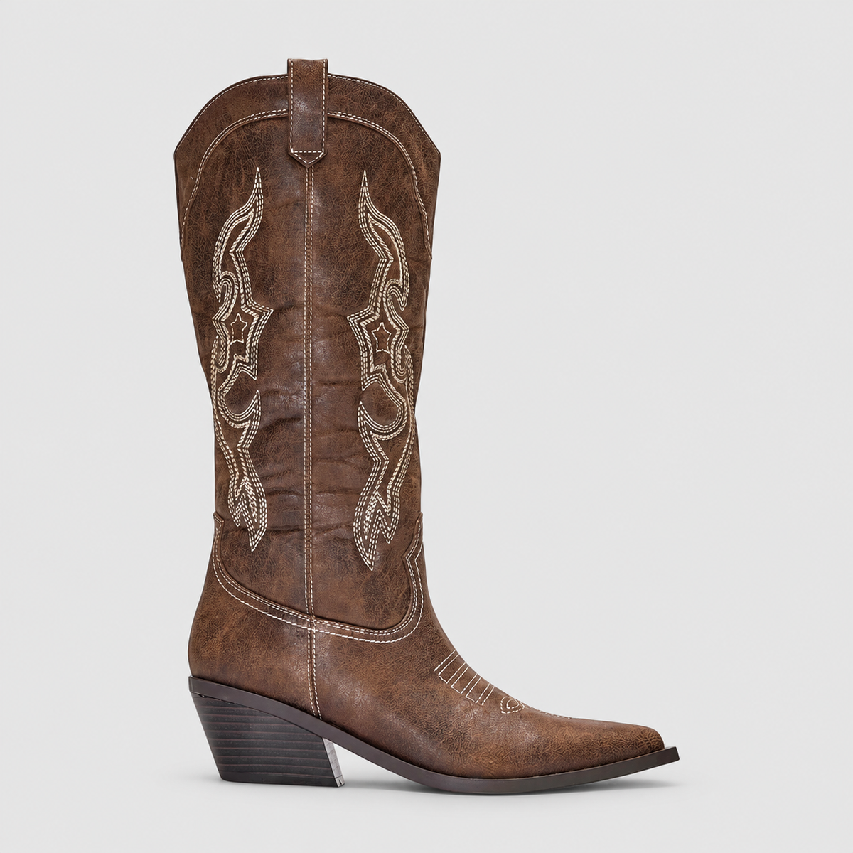 Women's Embroidered Western Boots with Pointed Toe — view 3