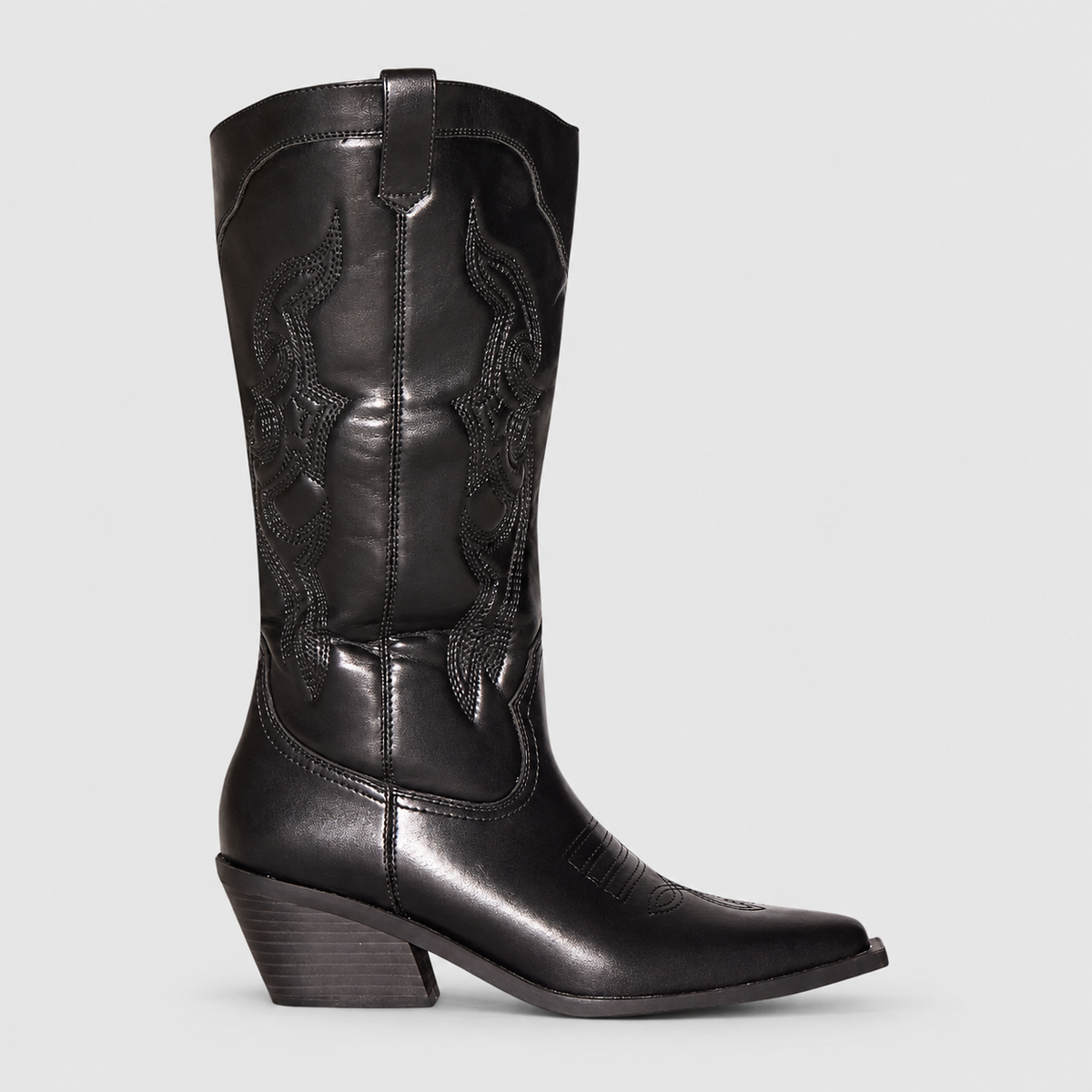 Women's Embroidered Western Boots with Pointed Toe — view 5