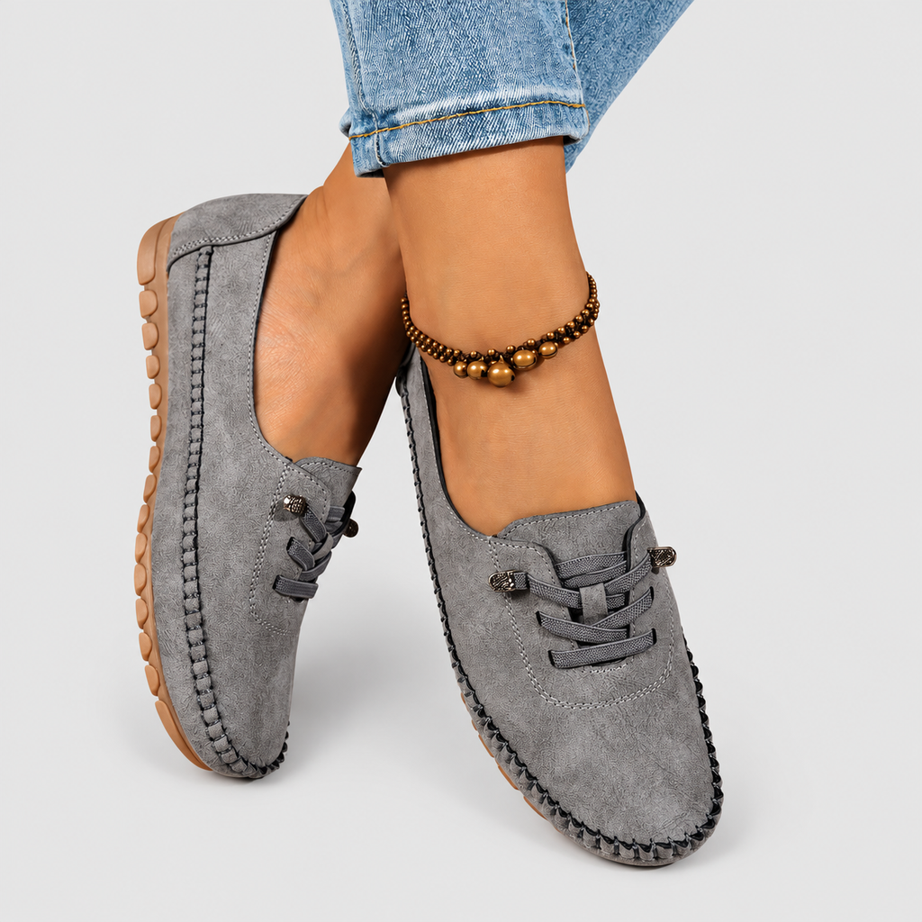 Women's Lace-Detail Moccasin Slip-On Shoes — view 1
