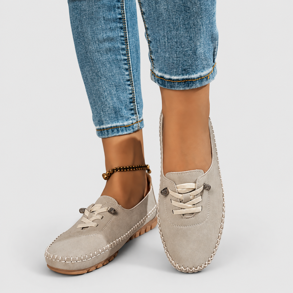 Women's Lace-Detail Moccasin Slip-On Shoes — view 12
