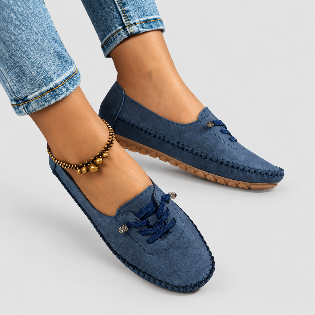 Women's Lace-Detail Moccasin Slip-On Shoes — view 13