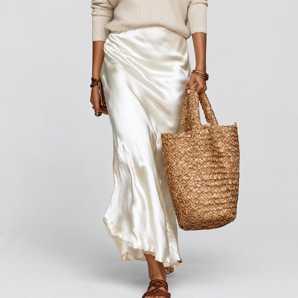 Women's Satin-Look Dress and V-Neck Jumper Set — view 14